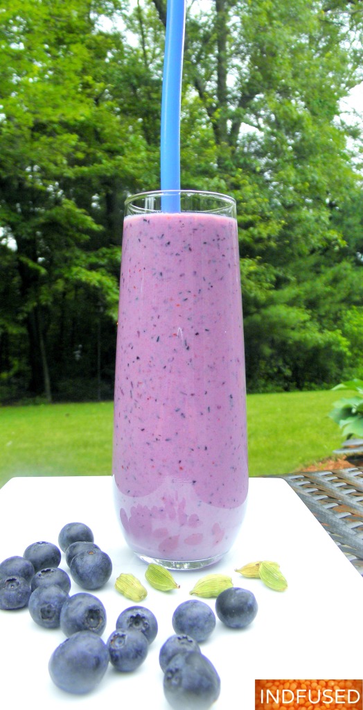 Blueberry Lassi! Cheers! Here's to summer!