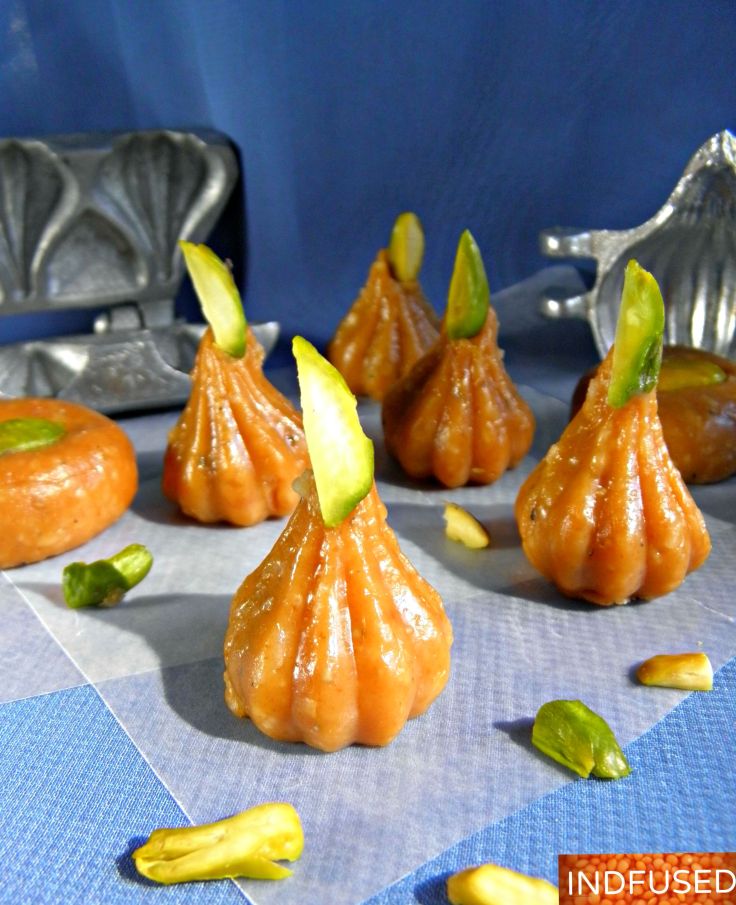 #Tropical #Guava and #coconut flavored #Pedha #Modak, a #popular #Indian #sweet made for the #Ganesh Chaturthi #festival, tastes #exotic and #scrumptious. #Quick and easy #recipe