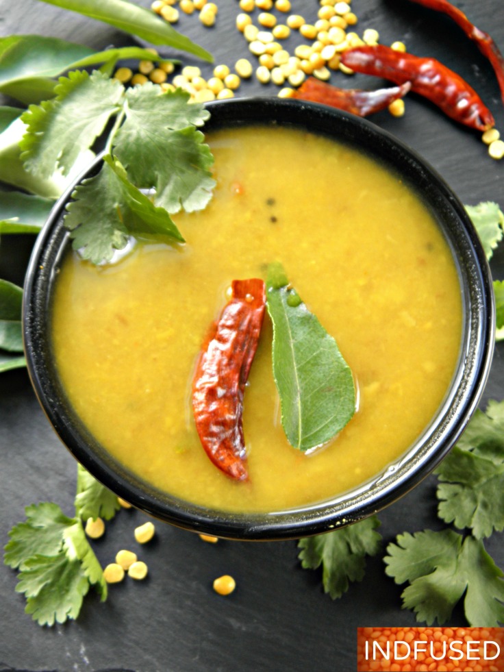 Authentic recipe for Godi dal- delectable Indian sweet and sour dal served with rice