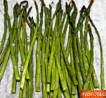 Oven roasted asparagus